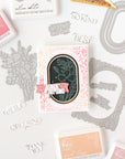 Pinkfresh Studio - Press Plates - Dainty Floral Frame-ScrapbookPal