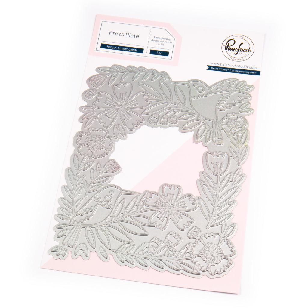 Pinkfresh Studio - Press Plates - Happy Hummingbirds-ScrapbookPal
