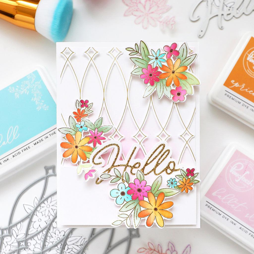 Pinkfresh Studio - Press Plates - Interlaced Diamonds-ScrapbookPal
