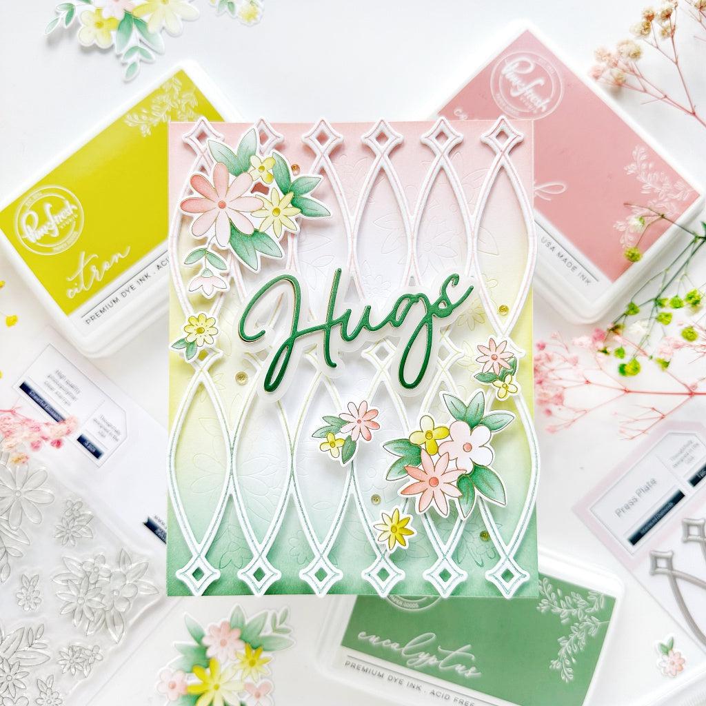 Pinkfresh Studio - Press Plates - Interlaced Diamonds-ScrapbookPal