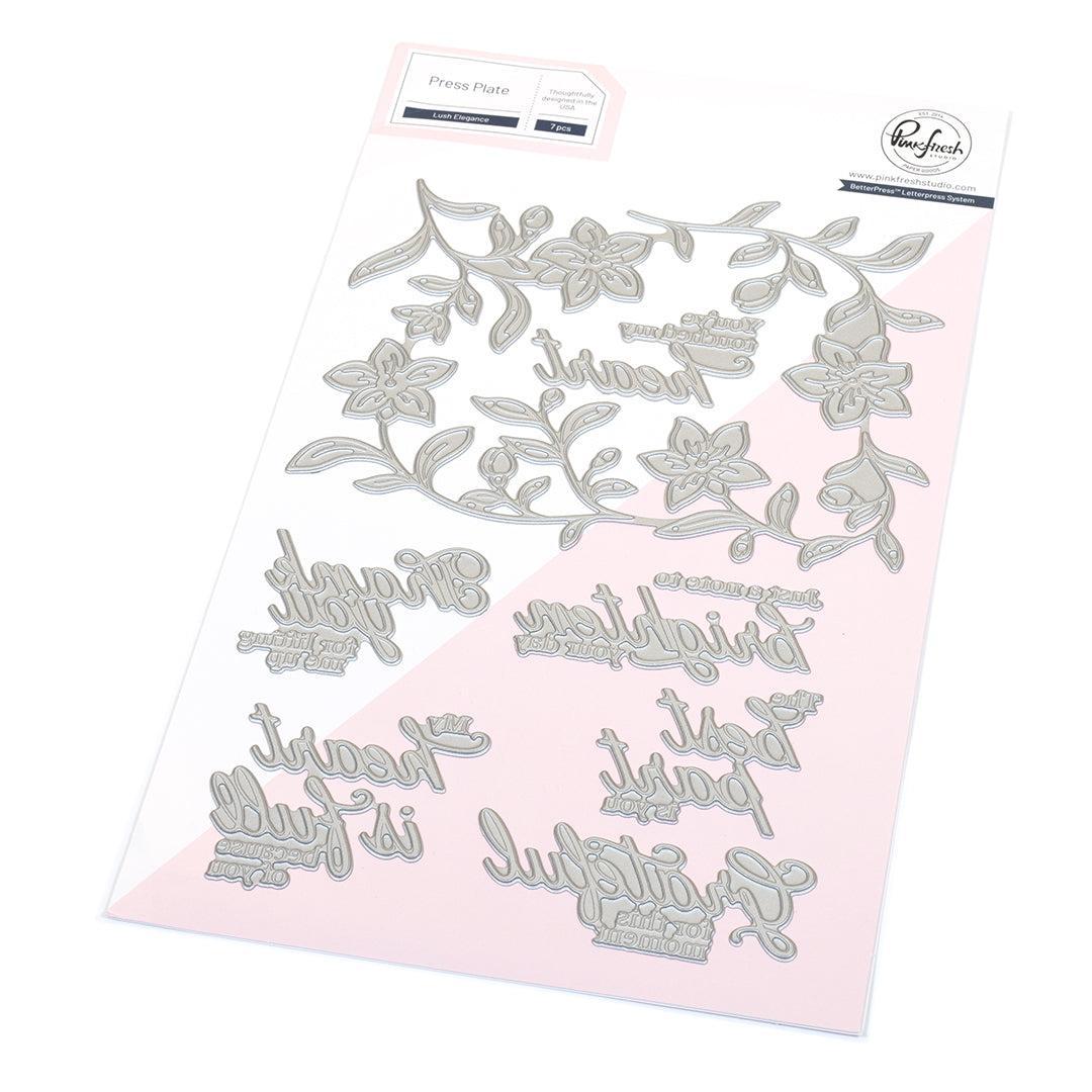 Pinkfresh Studio - Press Plates - Lush Elegance-ScrapbookPal