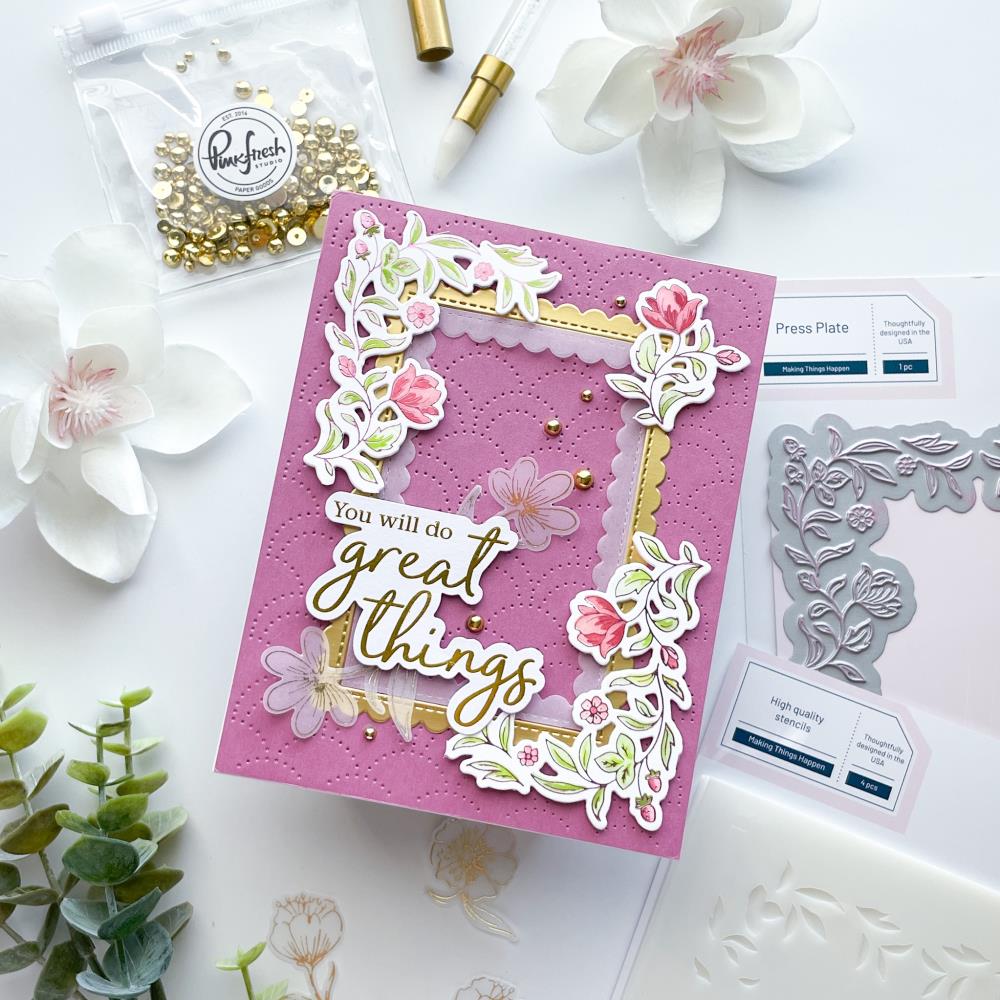 Pinkfresh Studio - Press Plates - Making Things Happen-ScrapbookPal