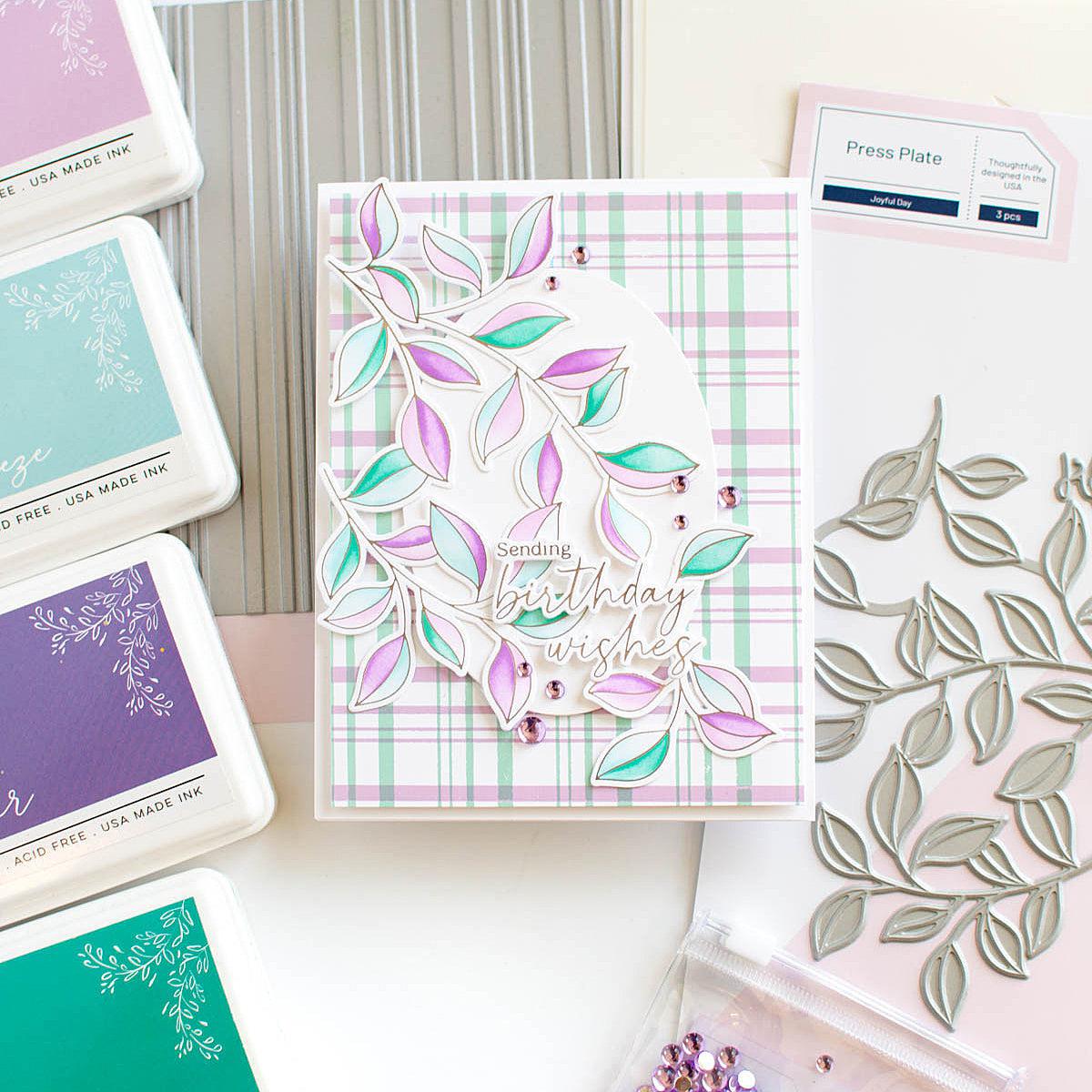 Pinkfresh Studio - Press Plates - Plaid-ScrapbookPal