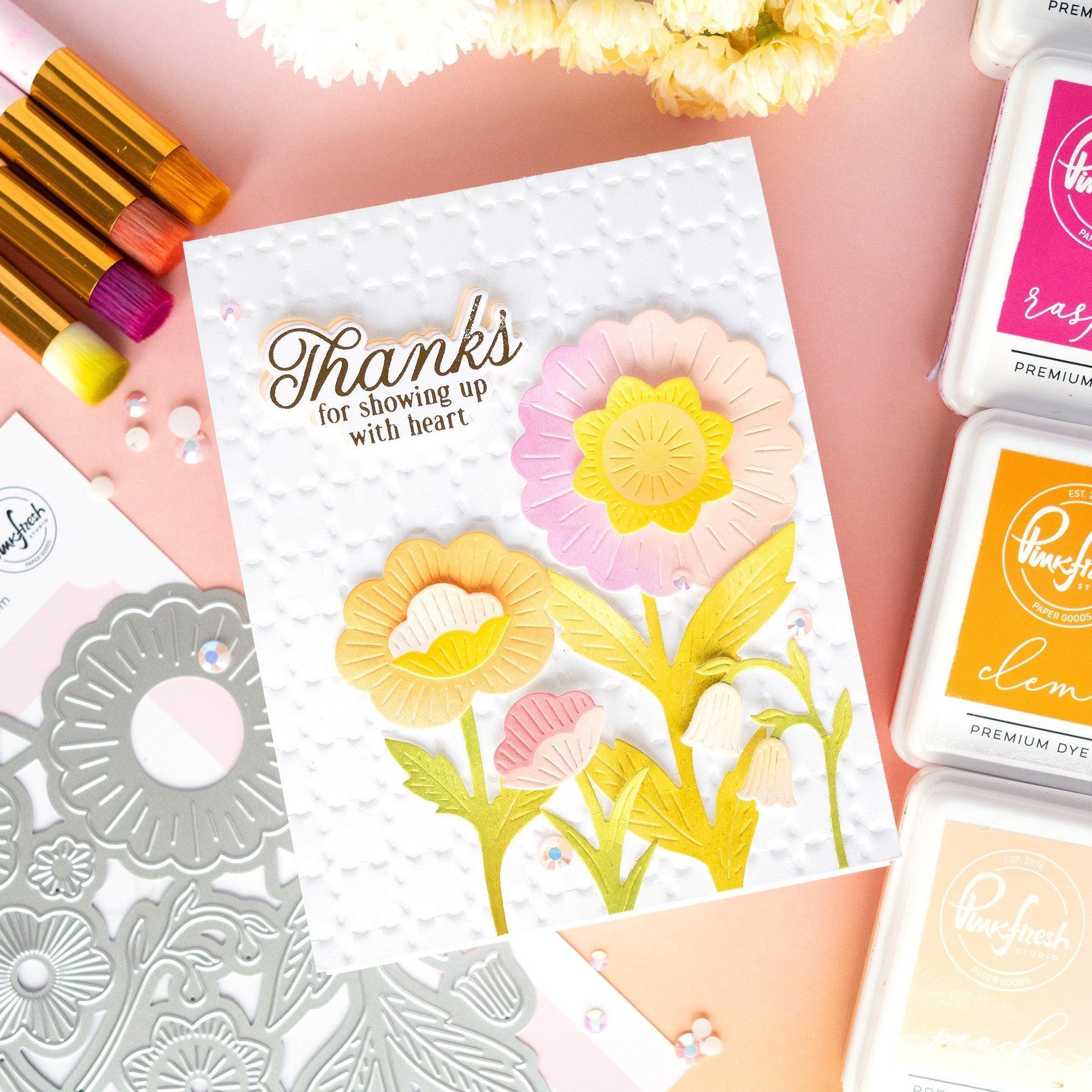 Pinkfresh Studio - Stencils - Bloomsmith Florals-ScrapbookPal