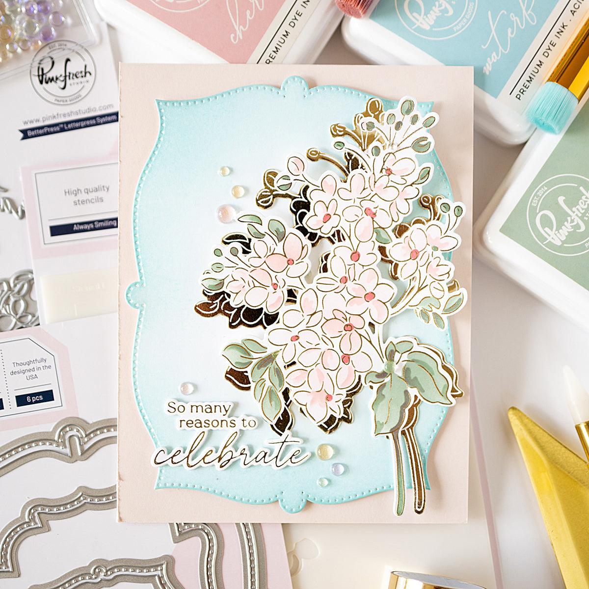 Pinkfresh Studio - Stencils - Always Smiling-ScrapbookPal