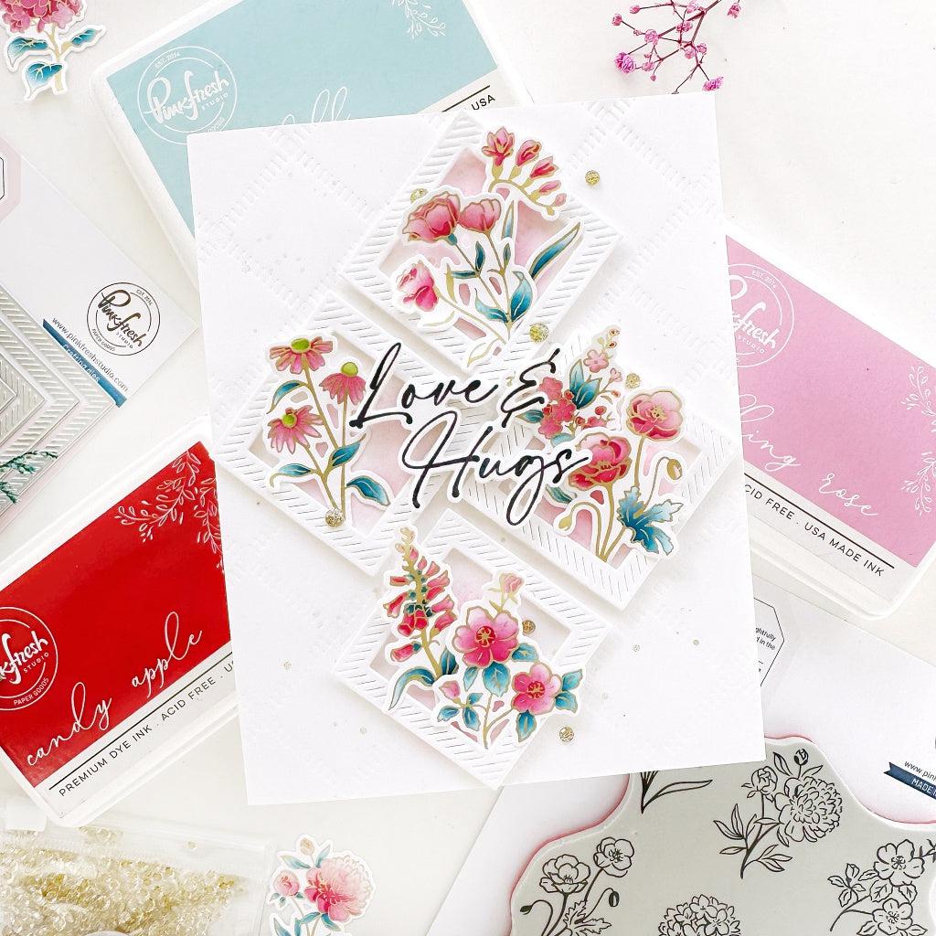 Pinkfresh Studio - Stencils - Beautiful Botanicals-ScrapbookPal
