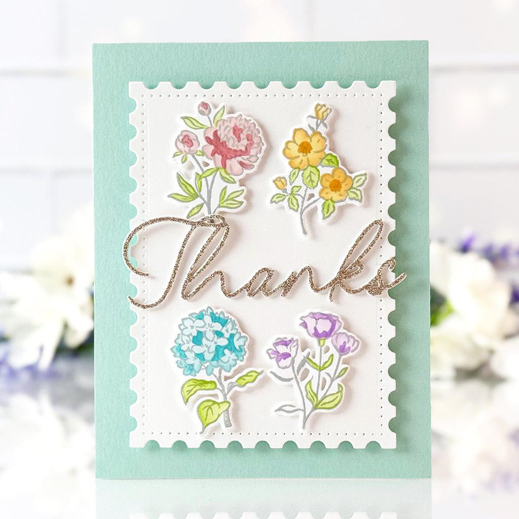 Pinkfresh Studio - Stencils - Beautiful Botanicals-ScrapbookPal