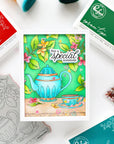 Pinkfresh Studio - Stencils - Bloom & Brew-ScrapbookPal