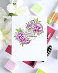 Pinkfresh Studio - Stencils - Blushing Blooms-ScrapbookPal