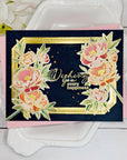 Pinkfresh Studio - Stencils - Blushing Blooms-ScrapbookPal