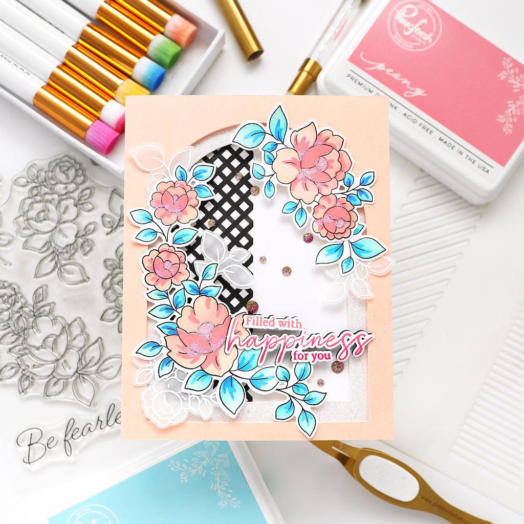 Pinkfresh Studio - Stencils - Border-ScrapbookPal