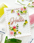 Pinkfresh Studio - Stencils - Cheerful Blossoms-ScrapbookPal