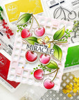Pinkfresh Studio - Stencils - Cherry Bliss-ScrapbookPal