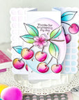 Pinkfresh Studio - Stencils - Cherry Bliss-ScrapbookPal
