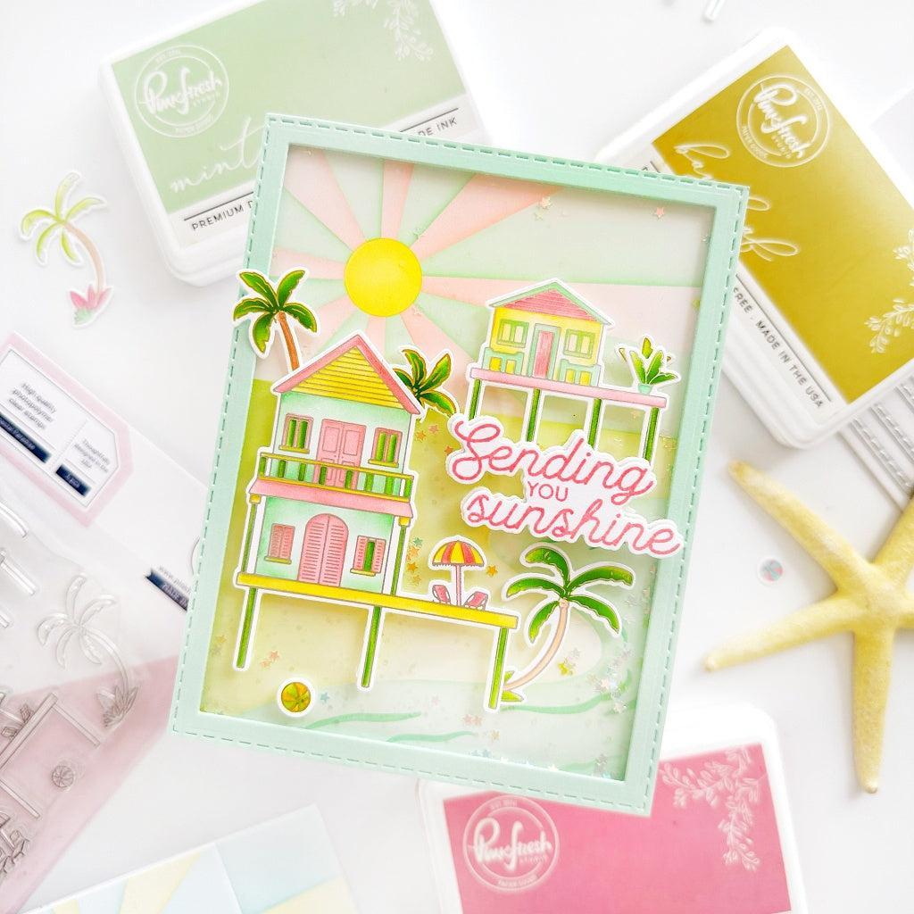 Pinkfresh Studio - Stencils - Coastal Paradise-ScrapbookPal