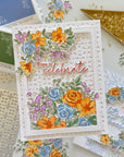 Pinkfresh Studio - Stencils - Cozy Blooms-ScrapbookPal