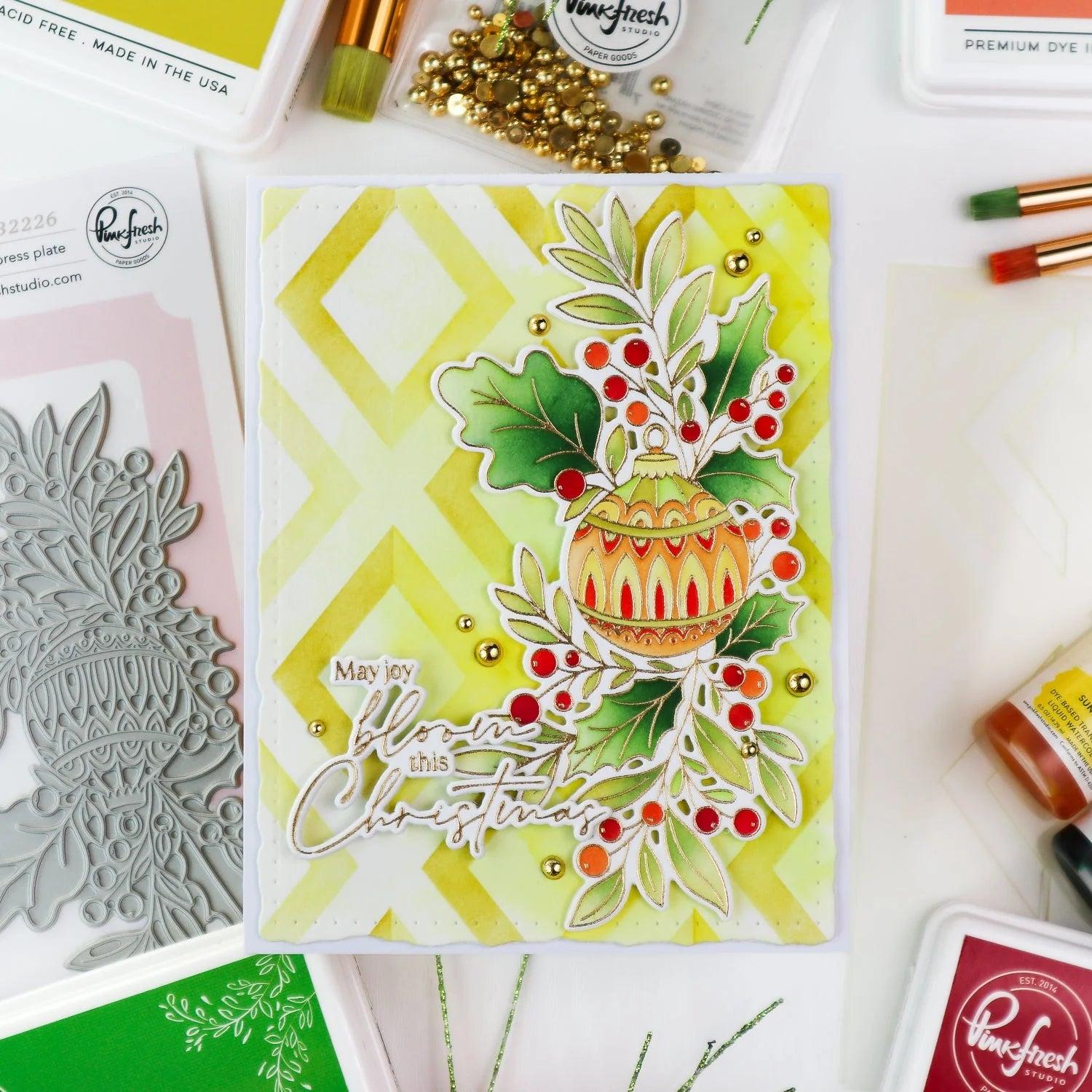 Pinkfresh Studio - Stencils - Diamond Framework-ScrapbookPal