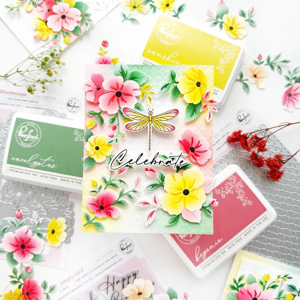 Pinkfresh Studio - Stencils - Dragonfly Dreams-ScrapbookPal