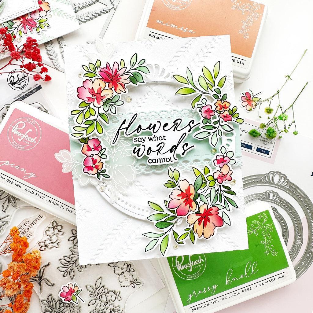 Pinkfresh Studio - Stencils - Flowers for the Soul-ScrapbookPal