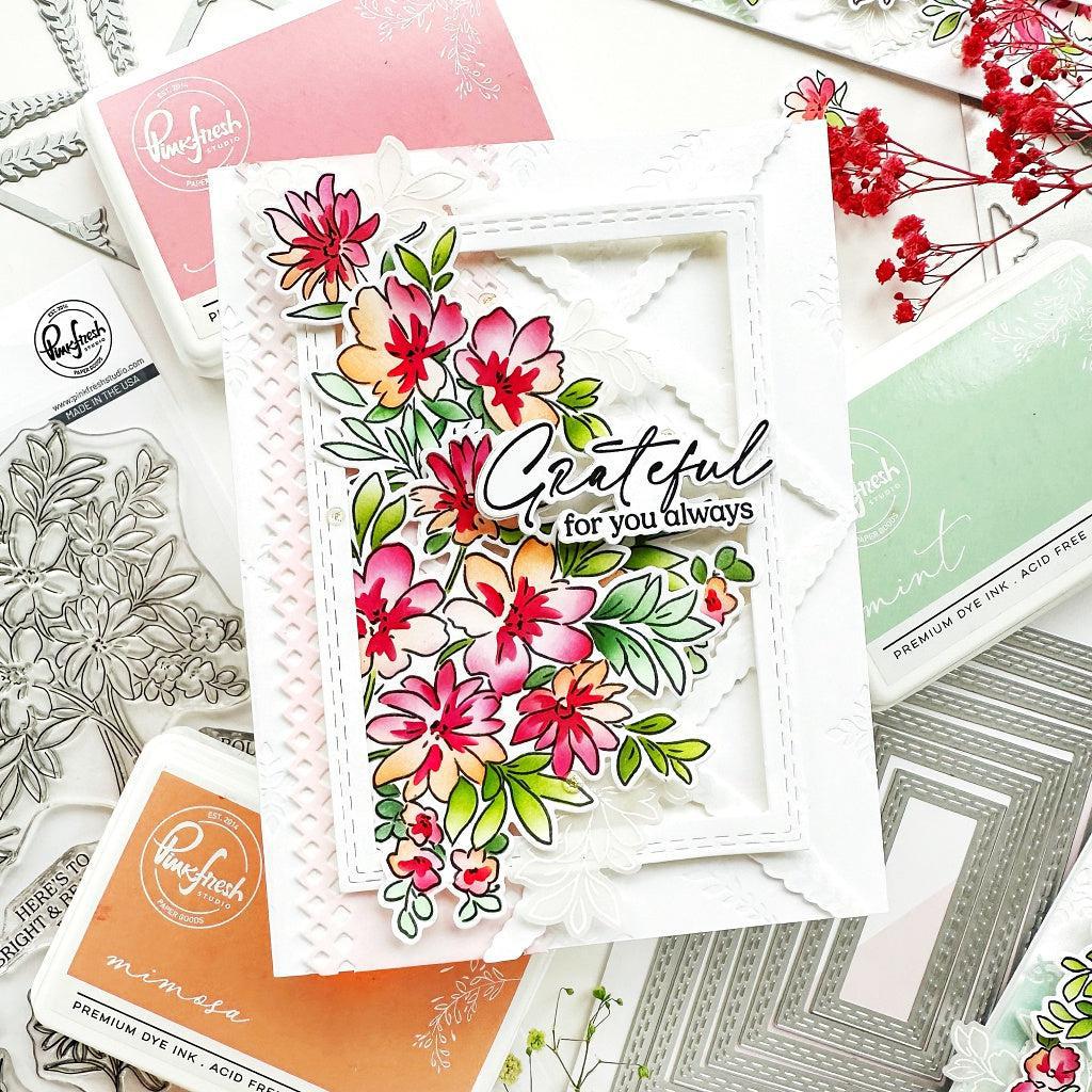 Pinkfresh Studio - Stencils - Flowers for the Soul-ScrapbookPal
