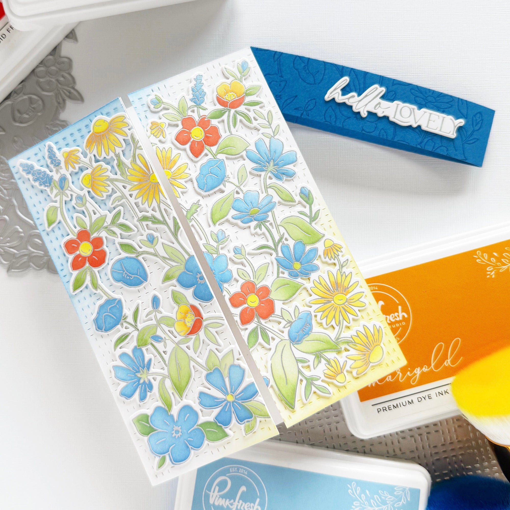 Pinkfresh Studio - Press Plates - Garden Medley-ScrapbookPal