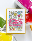Pinkfresh Studio - Stencils - Garden Medley-ScrapbookPal