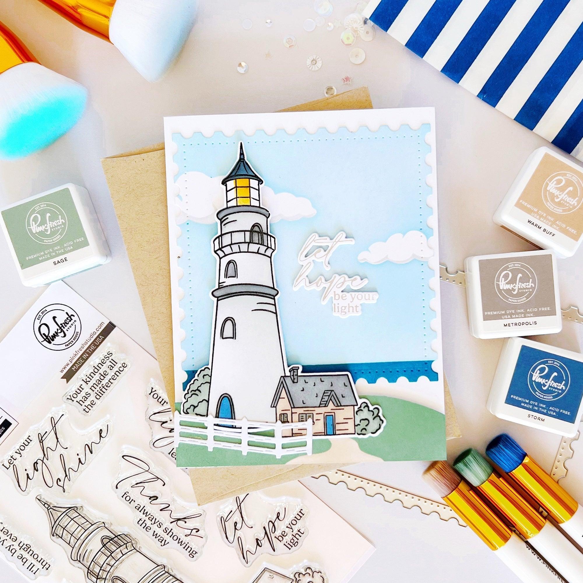 Pinkfresh Studio - Stencils - Guiding Light-ScrapbookPal
