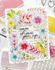 Pinkfresh Studio - Stencils - Happy Hummingbirds-ScrapbookPal