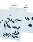 Pinkfresh Studio - Stencils - Moonlit Blooms-ScrapbookPal
