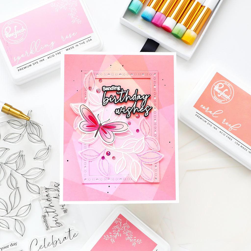 Pinkfresh Studio - Stencils - Overlapping Geometrics-ScrapbookPal