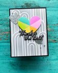Pinkfresh Studio - Stencils - Radiating Hearts & Stars-ScrapbookPal