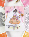 Pinkfresh Studio - Stencils - Ribbon Cascade-ScrapbookPal