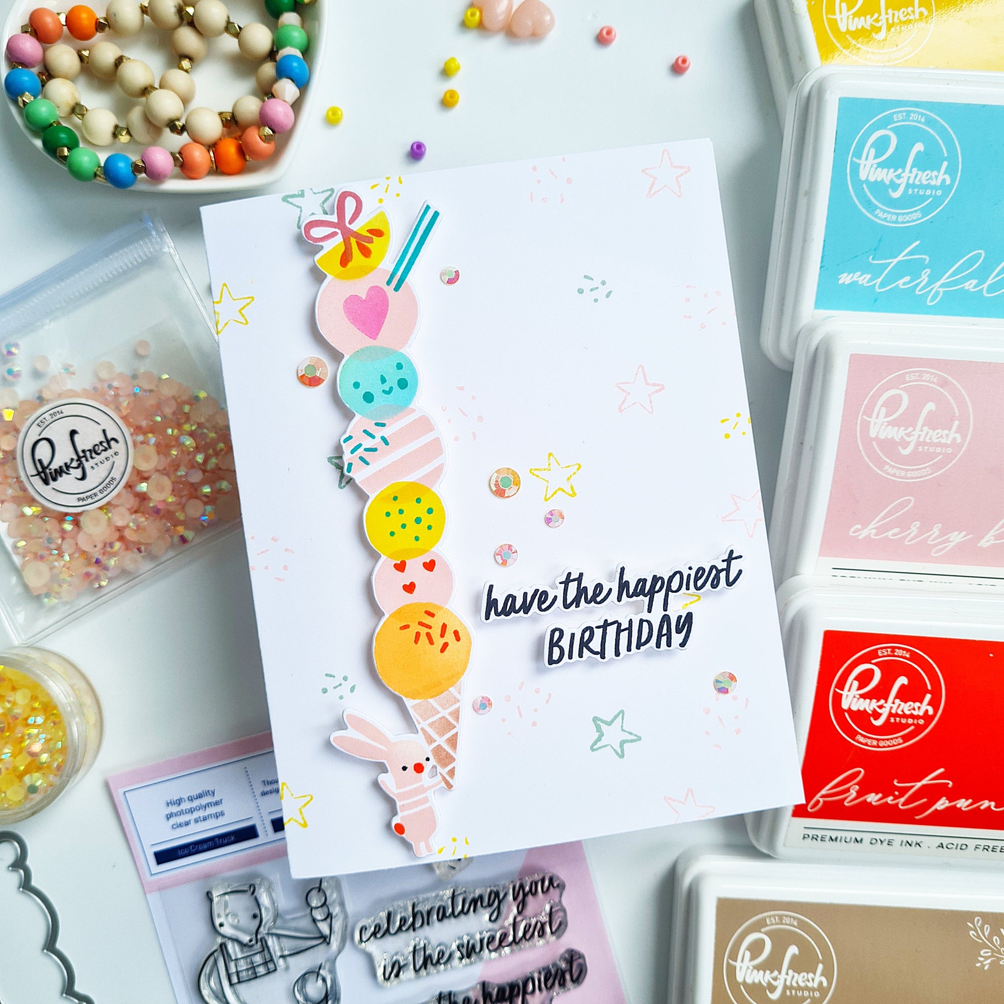 Pinkfresh Studio - Dies - Sweet Scoops-ScrapbookPal