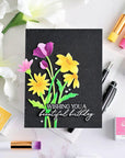 Pinkfresh Studio - Stencils - Wildflower Elegance-ScrapbookPal