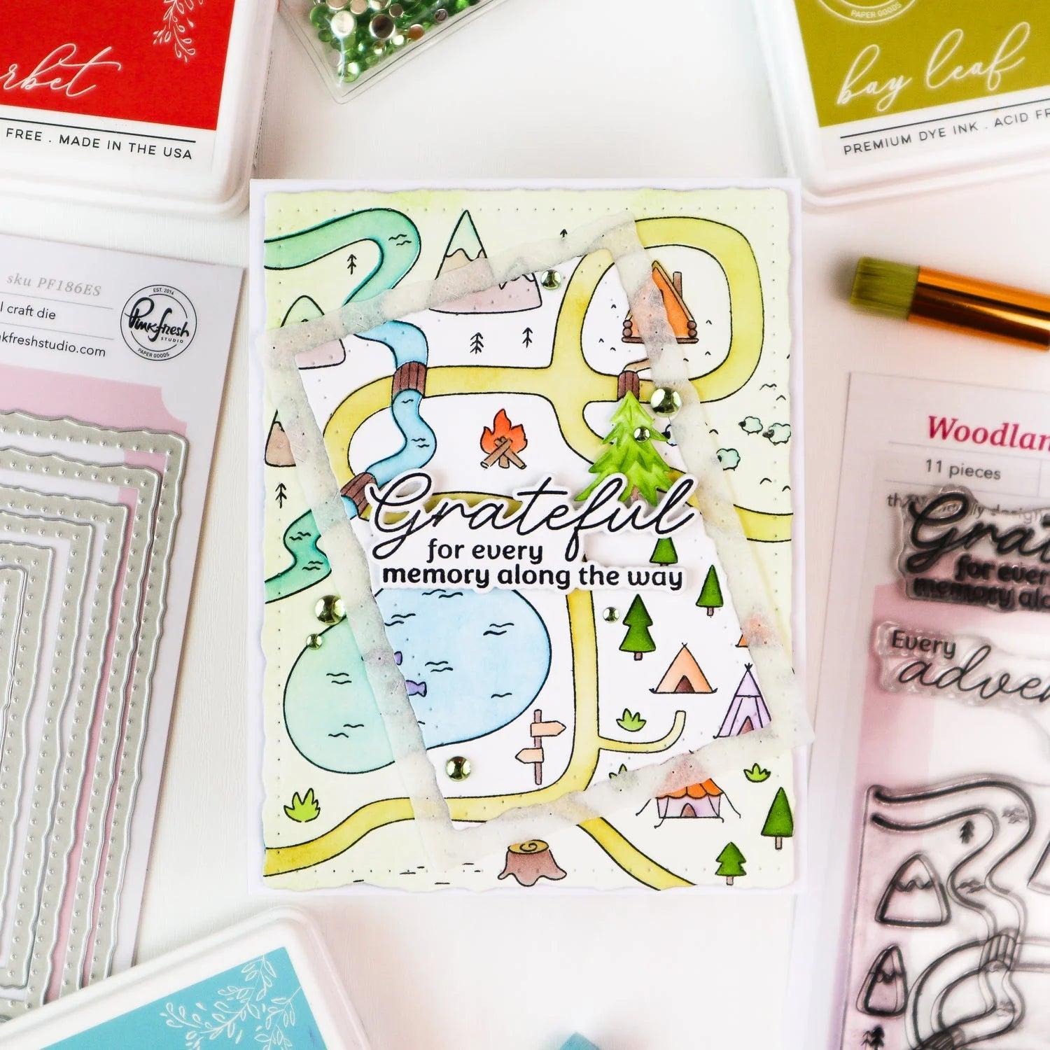 Pinkfresh Studio - Dies - Woodland Trails Sentiments-ScrapbookPal
