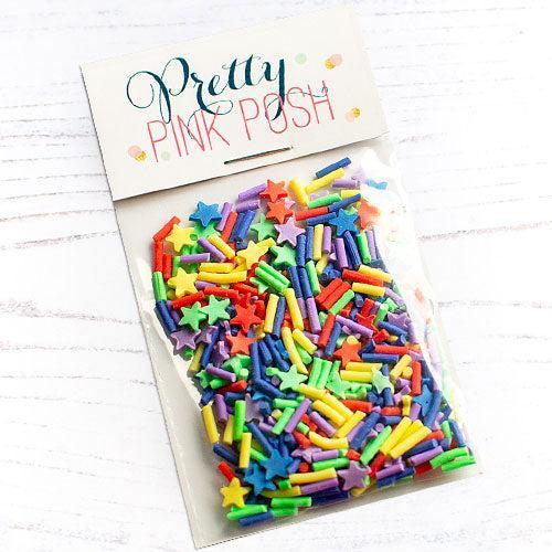 Pretty Pink Posh - Clay Confetti - Rainbow Remix-ScrapbookPal