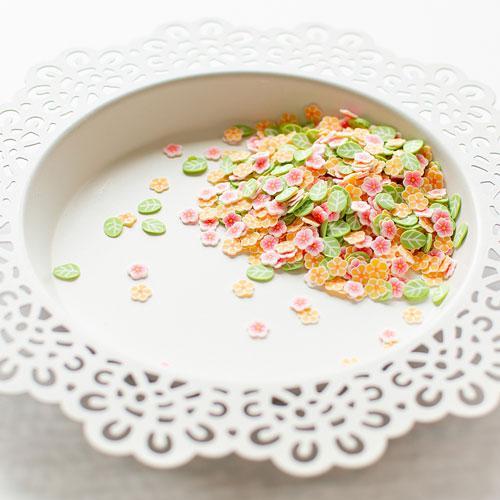 Pretty Pink Posh - Clay Confetti - Summer Blooms-ScrapbookPal