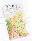 Pretty Pink Posh - Clay Confetti - Summer Blooms-ScrapbookPal