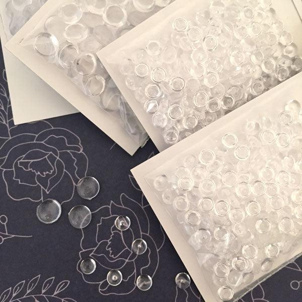 Pretty Pink Posh - Clear Droplets, Small-ScrapbookPal