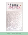 Pretty Pink Posh - Clear Droplets, Small-ScrapbookPal