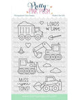 Pretty Pink Posh - Clear Stamps - Construction Trucks-ScrapbookPal