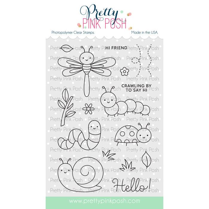 Pretty Pink Posh - Clear Stamps - Cute Bugs-ScrapbookPal