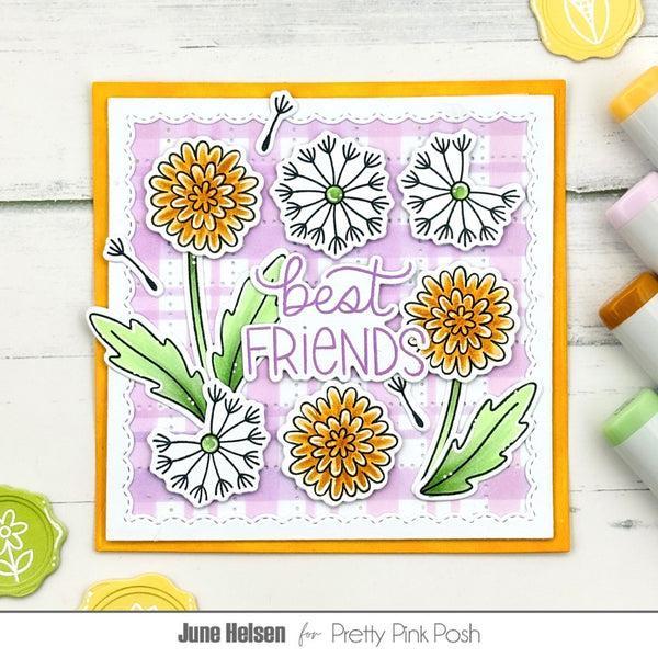 Pretty Pink Posh - Clear Stamps - Dandelions-ScrapbookPal