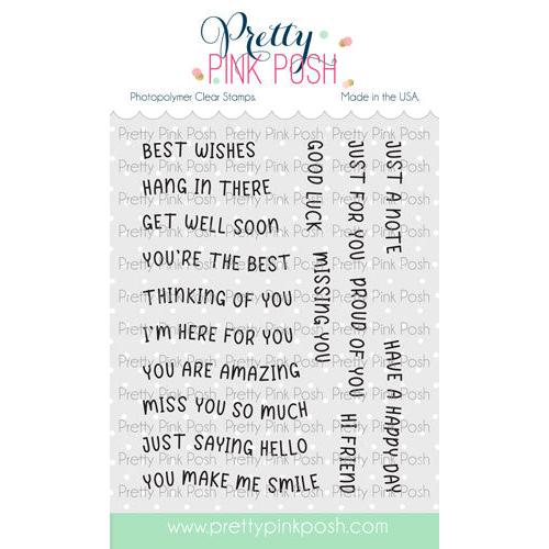 Pretty Pink Posh - Clear Stamps - Everyday Banner Greetings-ScrapbookPal