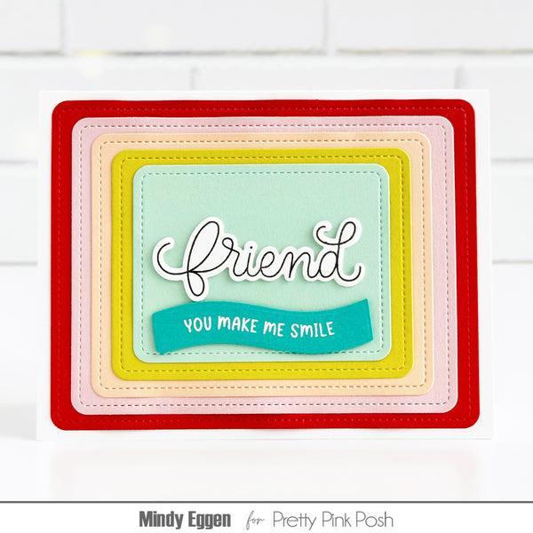 Pretty Pink Posh - Clear Stamps - Everyday Banner Greetings-ScrapbookPal
