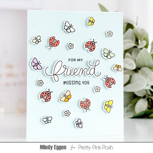 Pretty Pink Posh - Clear Stamps - Hello Friend-ScrapbookPal