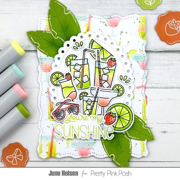 Pretty Pink Posh - Clear Stamps - Summer Sips-ScrapbookPal