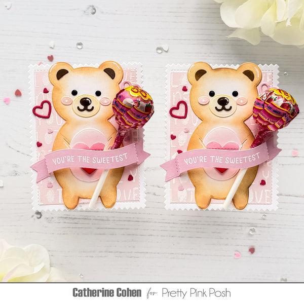 Pretty Pink Posh - Dies - Bear Holder-ScrapbookPal