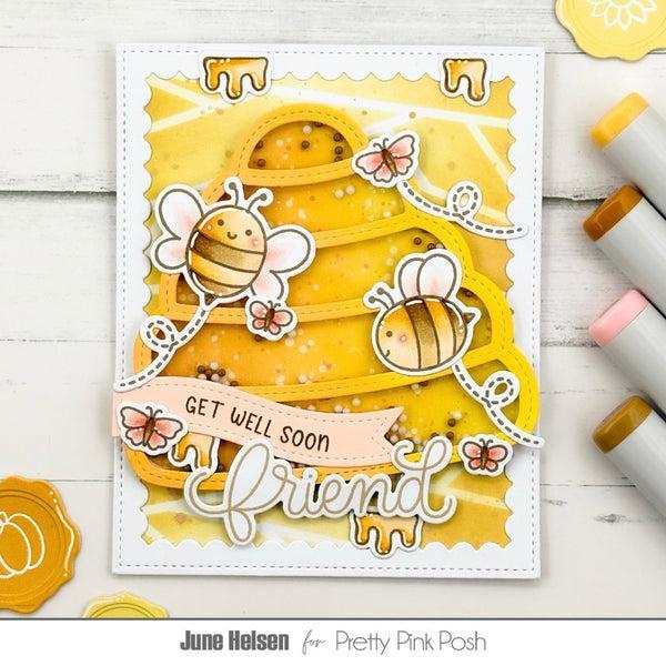 Pretty Pink Posh - Dies - Beehive Shaker-ScrapbookPal