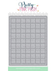 Pretty Pink Posh - Dies - Checkered Pierced Plate-ScrapbookPal